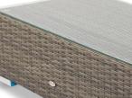 Stolik z technorattanu Nilamito 90x50 Dark Grey
