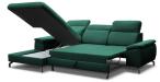 Narożnik z funkcją spania Slavio 276x184 cm lewostronny - zielony