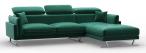 Narożnik Lilly 257x188 cm prawostronny – zielony