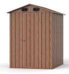 Domek narzędziowy metalowy drewnopodobny Fulda - 145x180cm (2,3m2) Wood