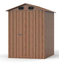Domek narzędziowy metalowy drewnopodobny Fulda - 145x180cm (2,3m2) Wood