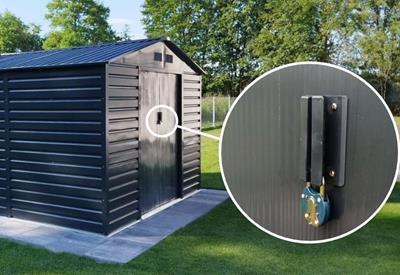 zamykany domek narzędziowy