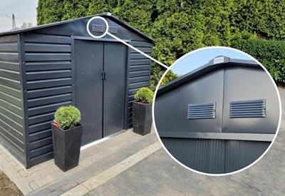 metalowa szopa na narzędzia