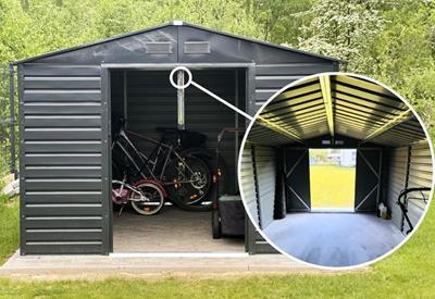 domek narzędziowy ze wzmocnioną konstrukcją