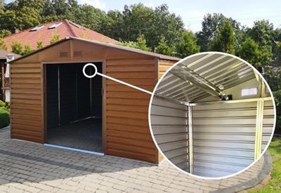 domek narzędziowy ze wzmocnioną konstrukcją