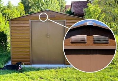 metalowa szopa na narzędzia