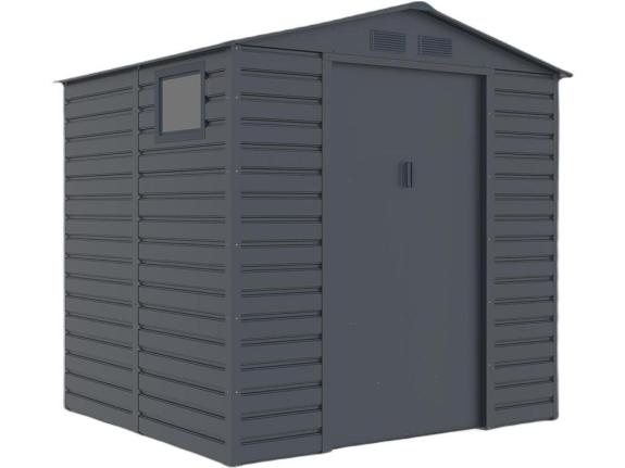 Căsuță de grădină metalică Dummer 213x191x211cm - Antracit A15 - Gartwerk