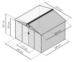 Domek narzędziowy na działkę Dummer 277x259x221cm (6,5m2) – Antracyt