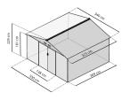 Schowek narzędziowy blaszany Dummer 340x323x229cm (10,2m2) – Antracyt