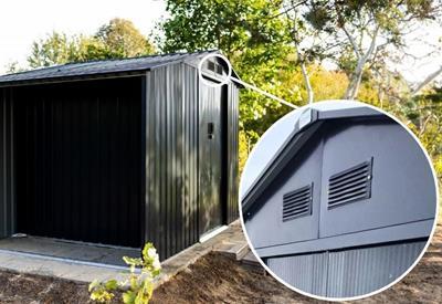 szopa ogrodowa z wentylacją