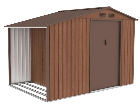 Casuta de gradina cu depozit de lemne Wipper 278x191x195cm - Lemn L15 - Gartwerk