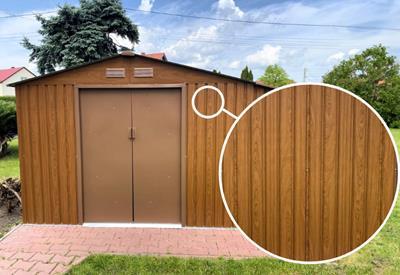 Domek ogrodowy z drewutnią