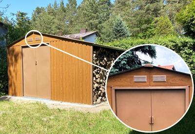 szopa ogrodowa z wentylacją