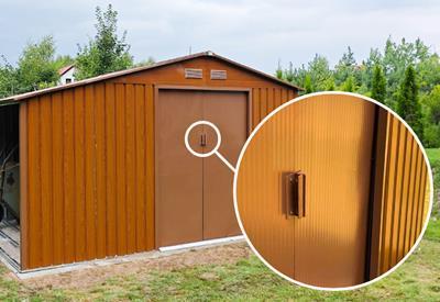 zamykana szopa ogrodowa