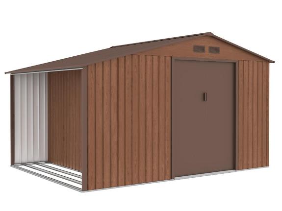 Casuta de gradina cu depozit de lemne Wipper 342x255x202cm - Lemn L15 - Gartwerk