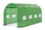 Tunel foliowy 2x4 metalowy, zielony ze wzmocnioną siatką 8m2