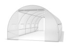 Tunel foliowy metalowy 7,5x3m z podwójnymi drzwiami – biały