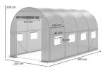 Folia na tunel metalowy 4x2m – biała