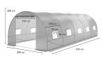 Folia na tunel metalowy 7,5x3m – zielona