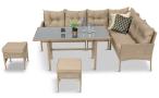 Zestaw mebli technorattanowych Perata Corner – Natural