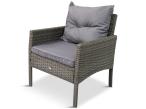 Fotel technorattanowy Perata - Dark Grey