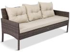 Technorattanowa ławka ogrodowa 166cm Perata – Brown