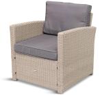 Fotel technorattanowy Cofete – Grey