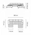 Plaza XL w kształcie U Solar 79  prawy