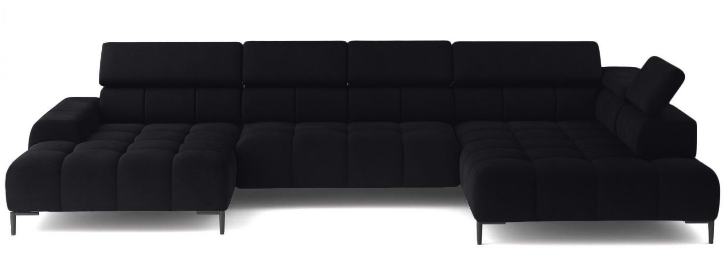 Prawostronny narożnik Plaza XL czarny Solar 99