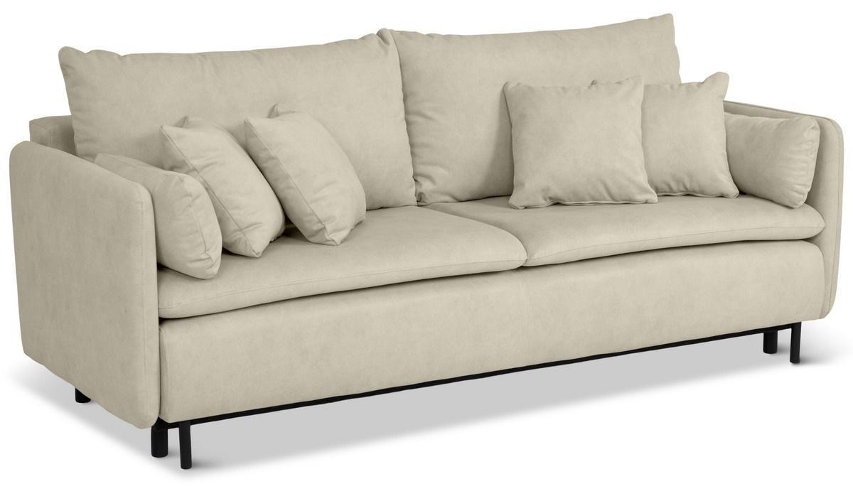 Tkanina Cloud 03 w odcieniu beżowym na sofie