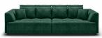 Kanapa Tiga Bigsofa z elektrycznie wysuwanym siedziskiem 302x137cm ciemnozielona - Riviera 38