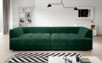 Kanapa Tiga Bigsofa z elektrycznie wysuwanym siedziskiem 302x137cm ciemnozielona - Riviera 38