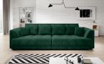 Kanapa Tiga Bigsofa z elektrycznie wysuwanym siedziskiem 302x137cm ciemnozielona - Riviera 38