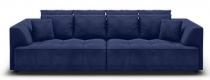Duża granatowa kanapa Tiga Bigsofa z elektryczną regulacją siedziska 302x137cm Riviera 81
