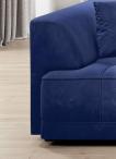 Duża granatowa kanapa Tiga Bigsofa z elektryczną regulacją siedziska 302x137cm Riviera 81