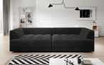 Szeroka ciemnoszara sofa z wysuwanym siedziskiem Tiga Bigsofa 302x137cm Riviera 96