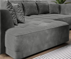 Elektrycznie wysuwany narożnik Tiga 286x207cm lewy Riviera 91