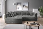 Elektrycznie wysuwany narożnik Tiga 286x207cm lewy Riviera 91