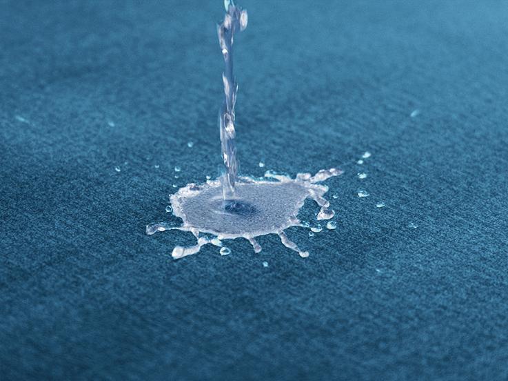 wodoodporna tkanina welurowa tapicerka narożnika