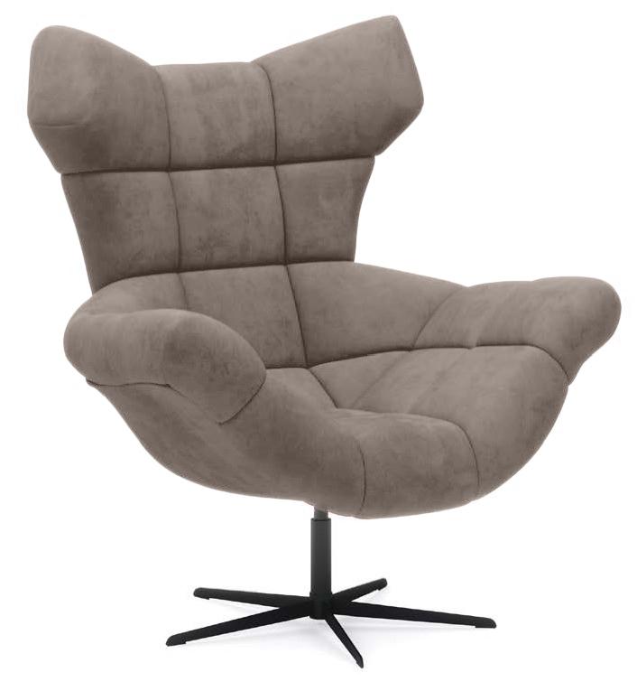 Sensi pikowany fotel w kolorze cappuccino Solar 16