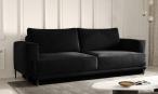 Czarna sofa rozkładana 260x95 cm