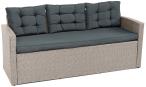 Szara sofa trzyosobowa na taras 177cm Topiano – Grey