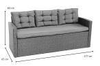 Sofa trzyosobowa Topiano – Yellow