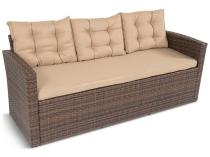 Brązowa sofa ogrodowa z technorattanu 177cm Topiano – Carmel