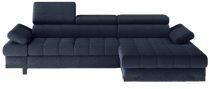 Narożnik Selva Mini z regulacją zagłówków i funkcją spania 270x173cm prawy – Austin 15