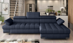 Narożnik Selva Mini z regulacją zagłówków i funkcją spania 270x173cm prawy – Austin 15