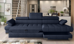 Narożnik Selva Mini z regulacją zagłówków i funkcją spania 270x173cm prawy – Austin 15