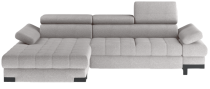 Jasnoszary narożnik rozkładany Selva Mini 270x173cm – lewy