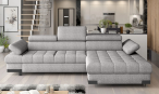 Jasnoszary narożnik Selva Mini 270x173cm z funkcją spania prawy – Austin 17