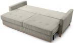 Sztruksowa sofa Aris beżowa 214x104cm